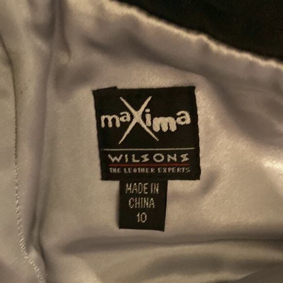 Maxima Wilson’s Leather Studded Leather Jacket & Bootcut Pants EUC Sz 10/M - Picture 7 of 16